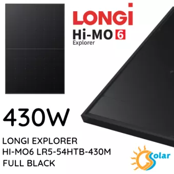 LONGI EXPLORER HI-MO6 LR5-54HTB-430M (FULL BLACK)