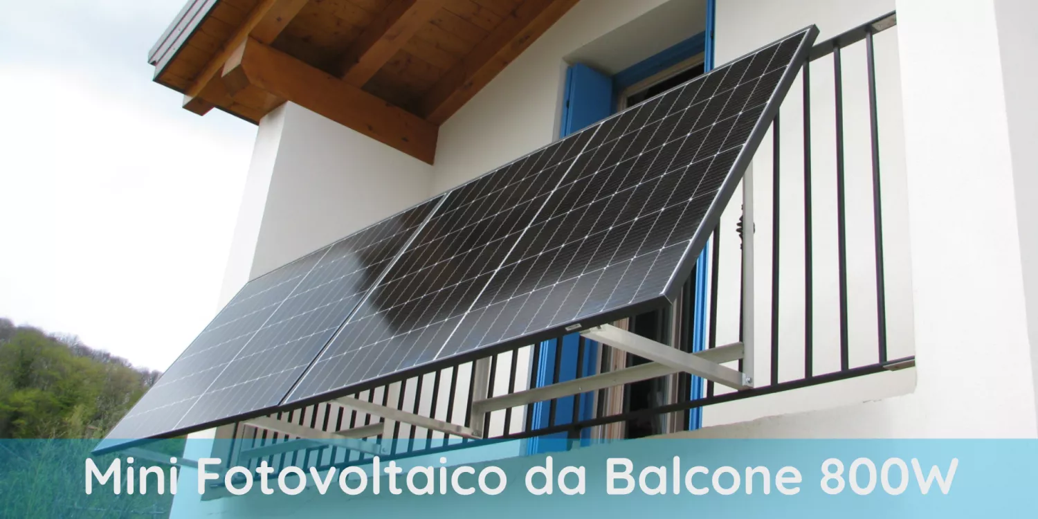 Mini Fotovoltaico da Balcone 800W