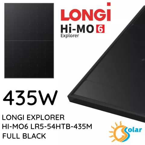 LONGI EXPLORER HI-MO6 LR5-54HTB-435M (FULL BLACK)
