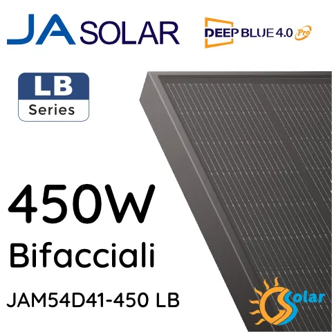 JASolar JAM54D41-450 LB Bifacciale Full Black