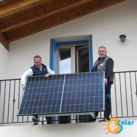 Kit fotovoltaico 350W da balcone