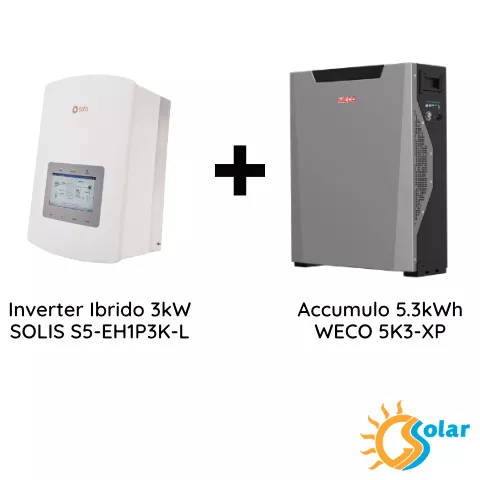 Sistema di Accumulo in Retrofit 5.3WH Litio