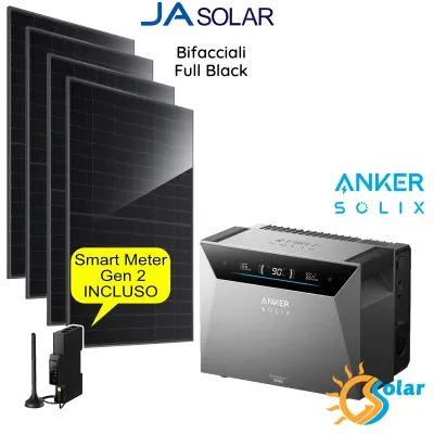 Kit ANKER Solix 4 E5000 PRO + 4 pannelli