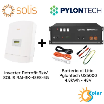 Retrofit SOLIS + Pylontech US5000